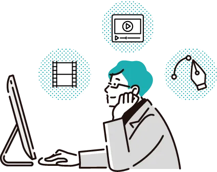 動画編集 イラスト