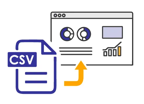 CSV出力で在庫の分析が可能なことを表す画像