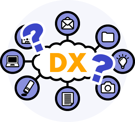 何からDX化を始めればいいのかわからないという悩みの画像